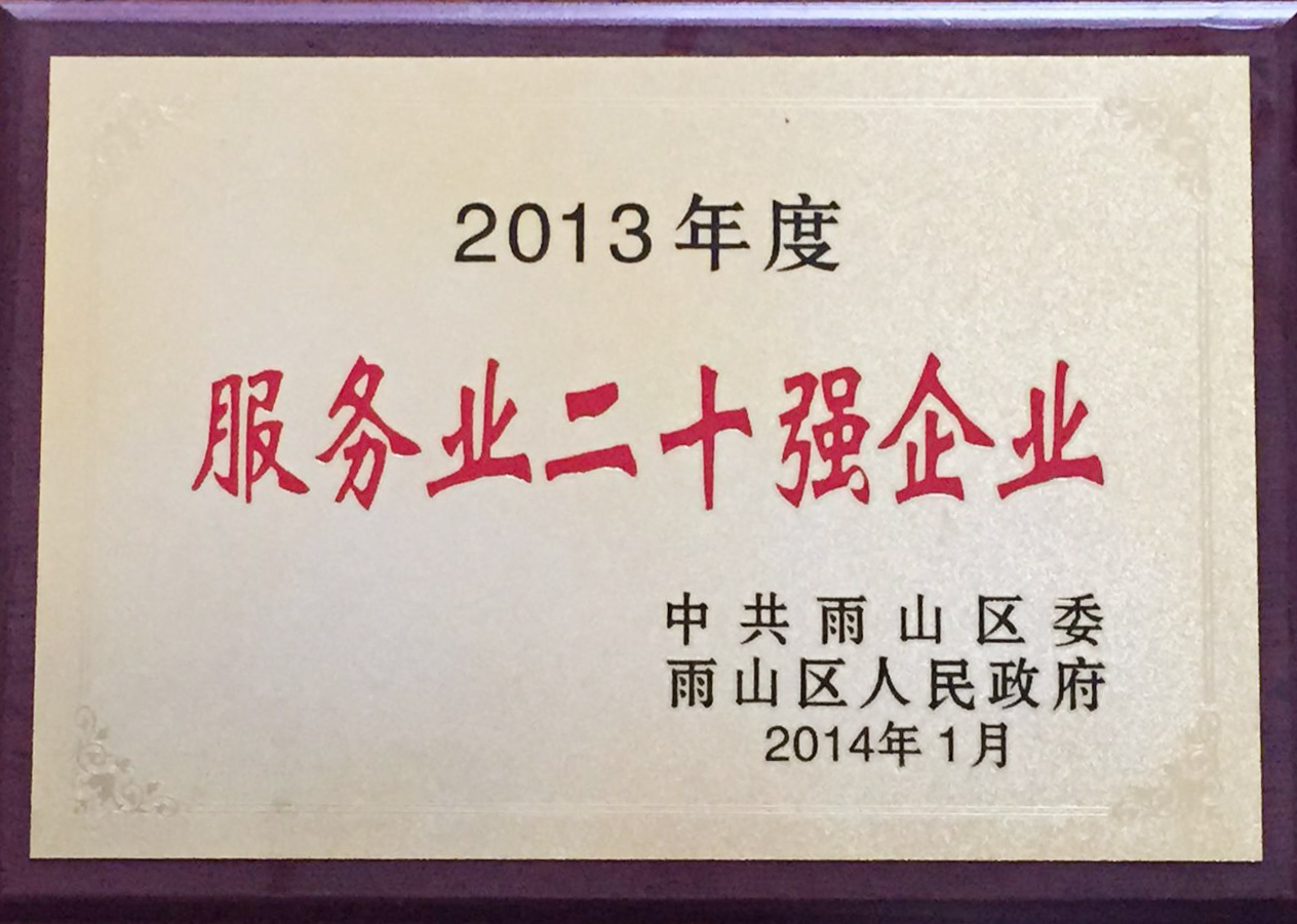 2013年度服务业二十强企业